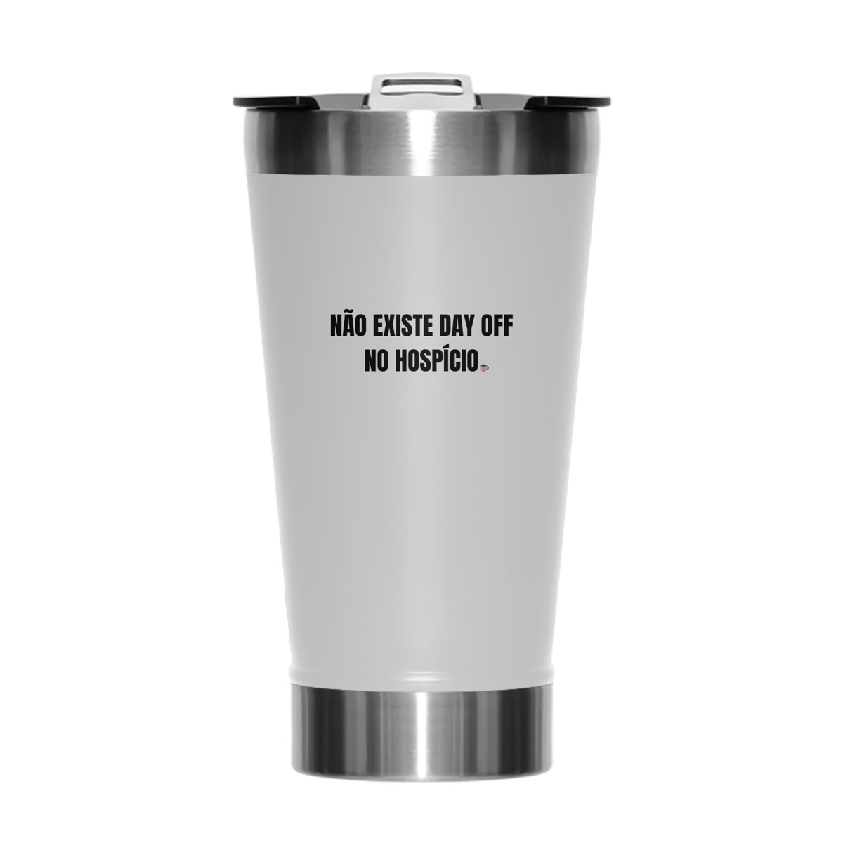Nome do produto: Copo Térmico - day off - Branco