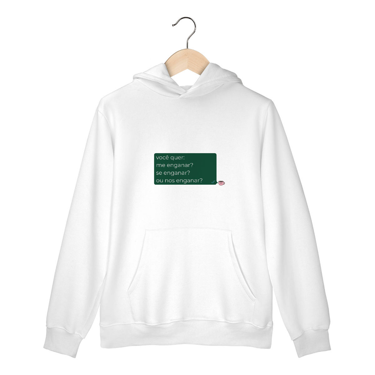 Nome do produto: Moletom Canguru - você quer me enganar?