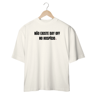 Nome do produto Camiseta Oversized - day off - Branca