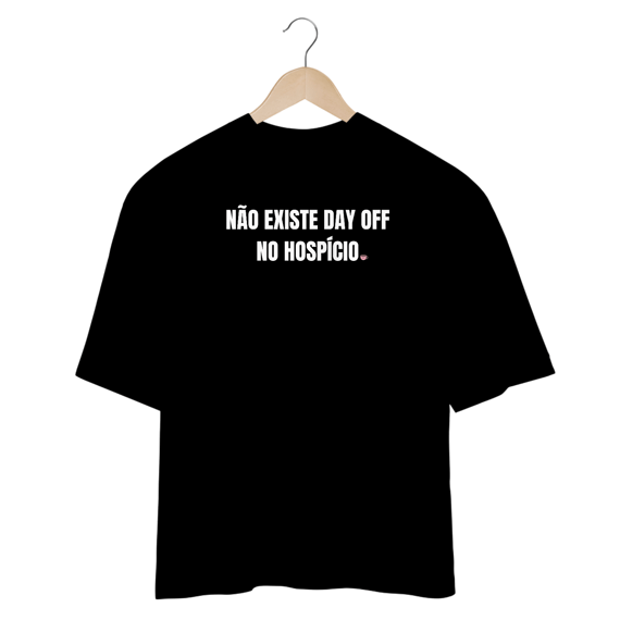 Camiseta Oversized - day off - Preta