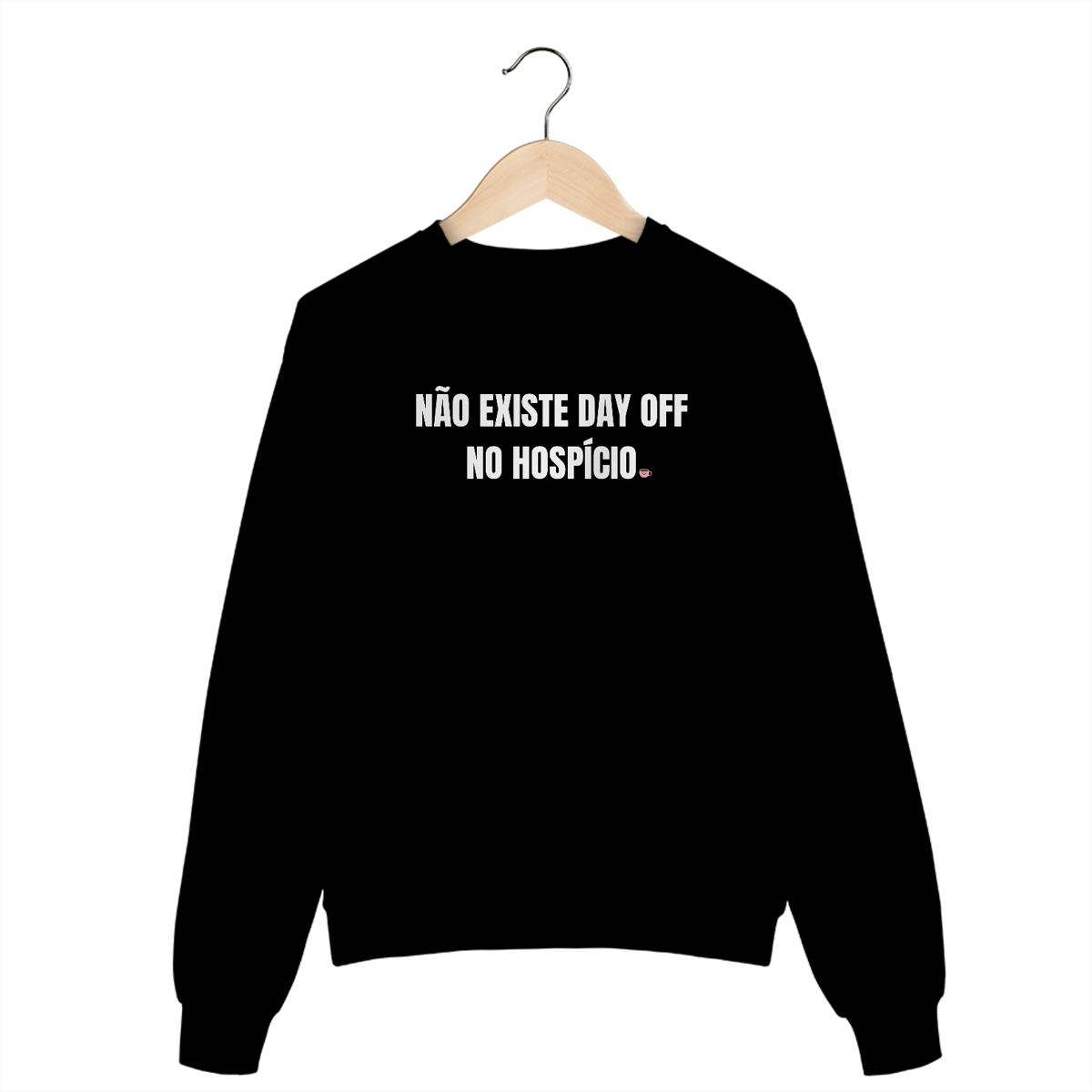 Nome do produto: Moletom Fechado - day off - Preto