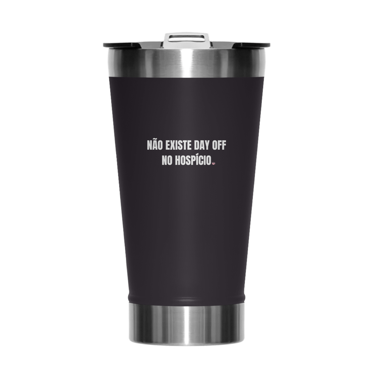 Nome do produto: Copo Térmico - day off - Preto