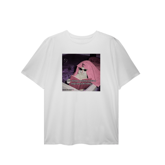 T-Shirt Plus Size | Meu tempo sozinha