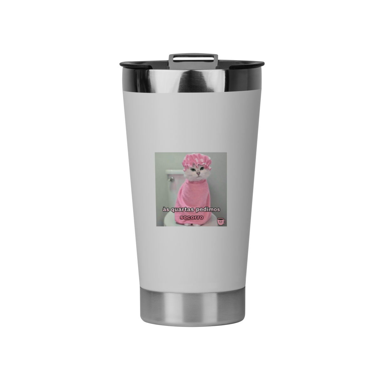 Nome do produto: Copo Térmico | As quartas pedimos socorro