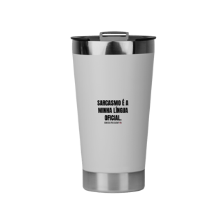 Copo Térmico | Sarcasmo é a minha língua oficial