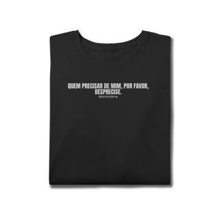 Nome do produto T-Shirt Plus Size | Por favor desprecise