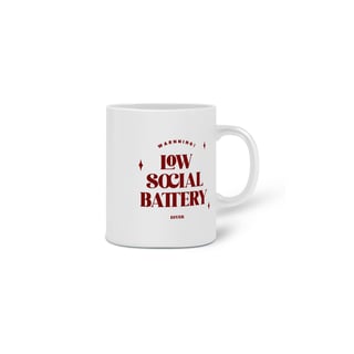 Nome do produto Caneca Low Battery