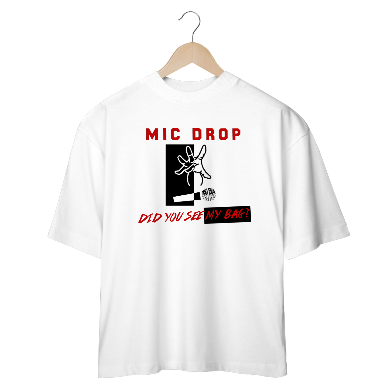 OVERSIZED BTS - MIC DROP (BRANCO/OFF WHITE) | Fan4Real