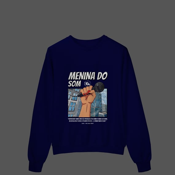 Moletom Menina do Som de unha vermelha