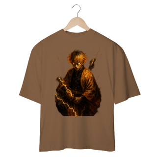 Nome do produtoCamiseta Oversized Zenitsu - Coleção Respiração Final Shin Sekai x Demon Slayer