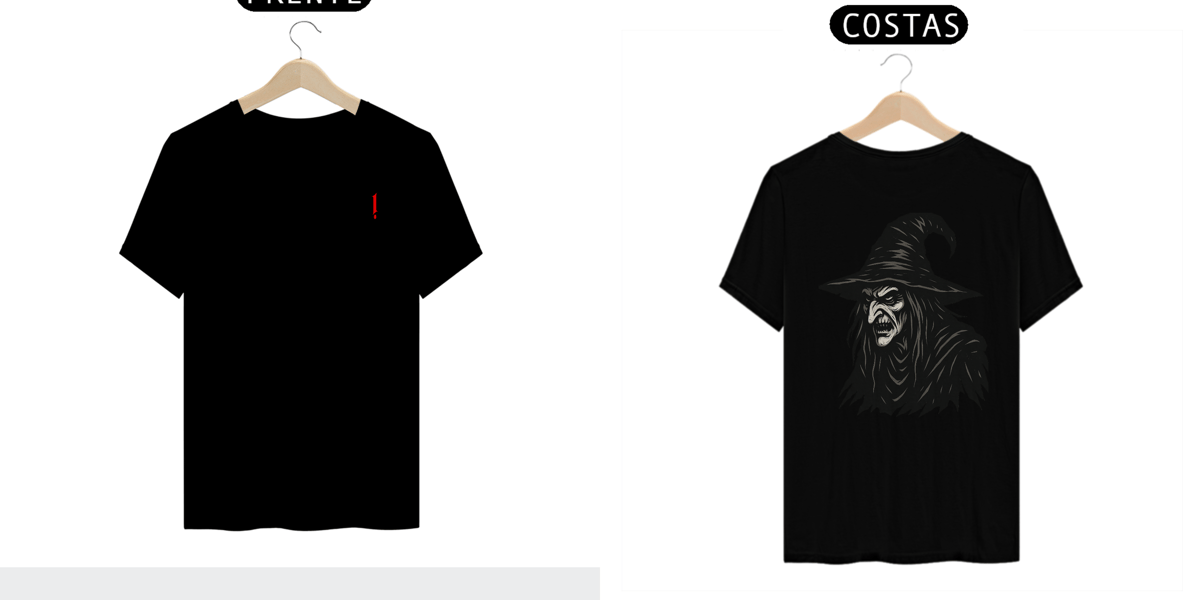 Nome do produto: T-Shirt Quality Bruxa das Sombras