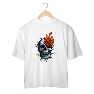 Nome do produto Camiseta Oversized Skull Flame