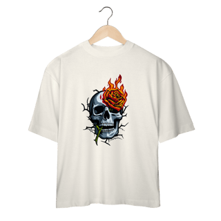 Nome do produto Camiseta Oversized Skull Flame