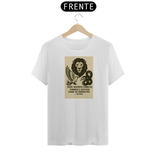 Nome do produto Camiseta Mansidão e Astúcia | Mt 10:16