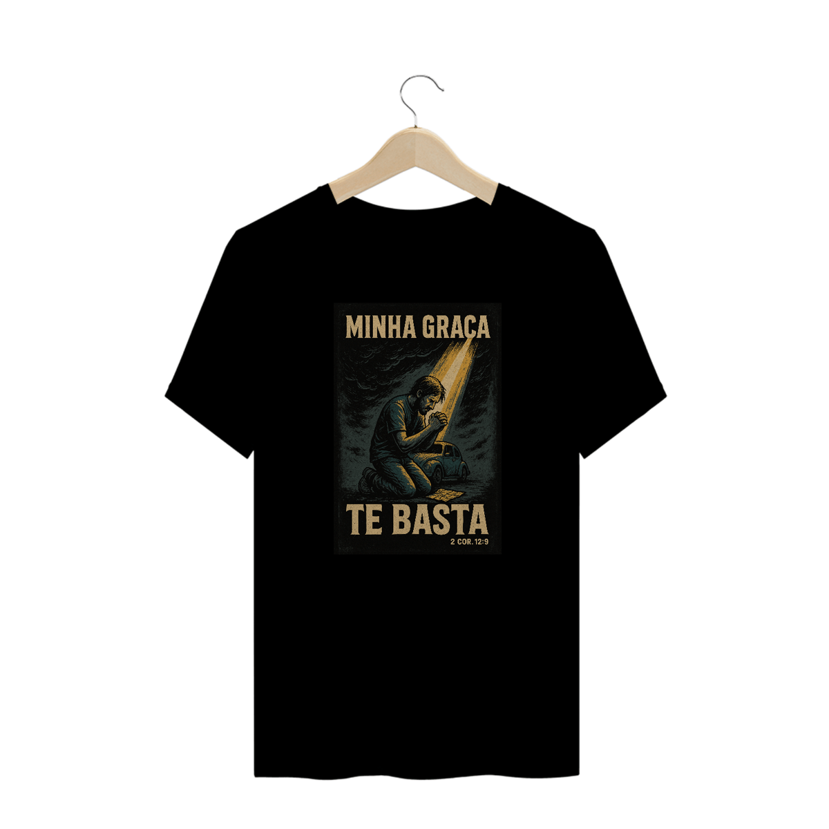 Nome do produto: Camiseta Minha Graça Te Basta | 2 Co 12:9 | Plus Size