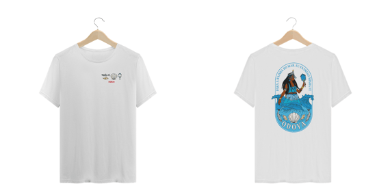 Camiseta Rainha do Mar *Pluss Size Branco