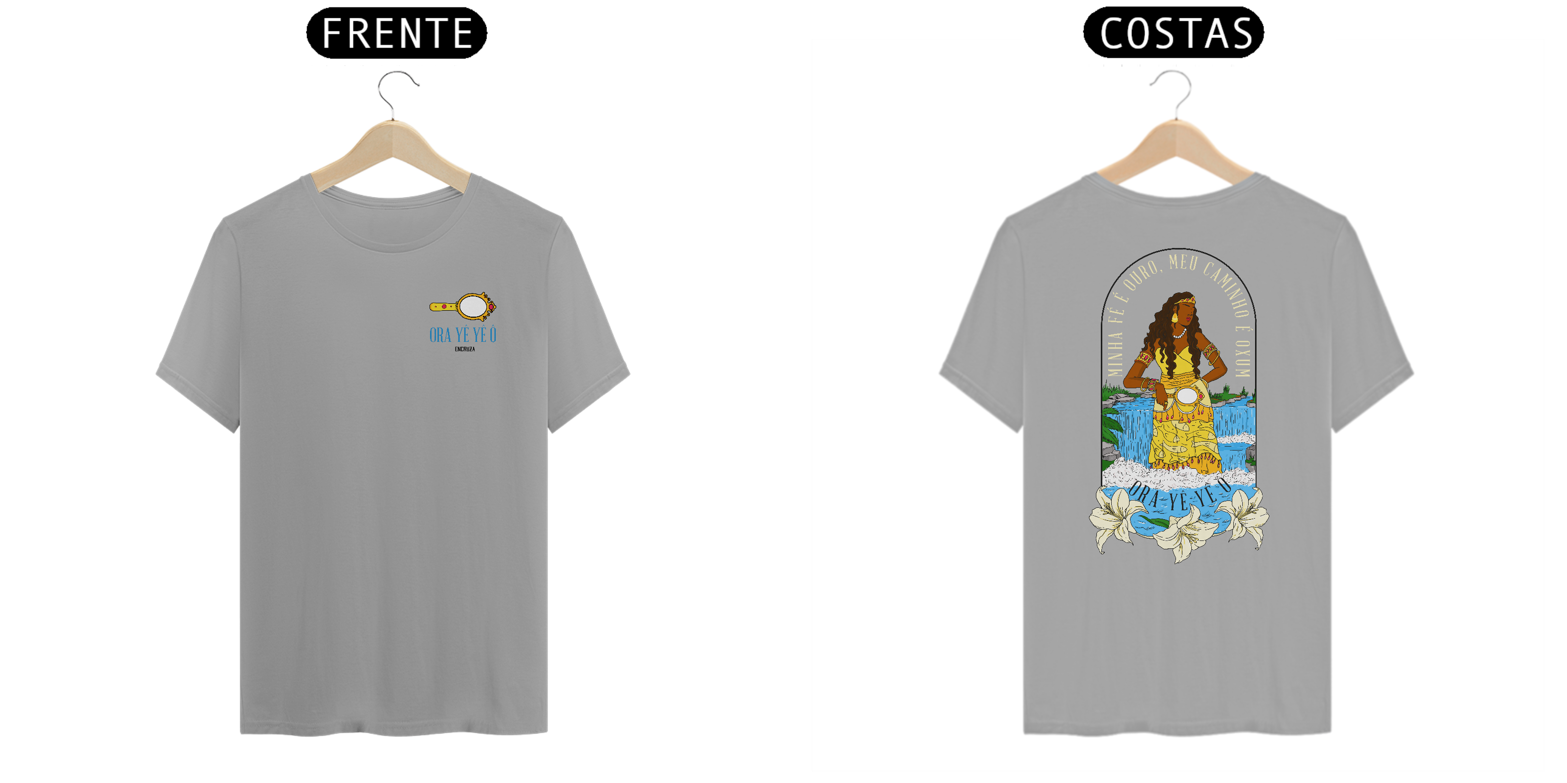Camiseta Ouro de Oxum #Malha Clara