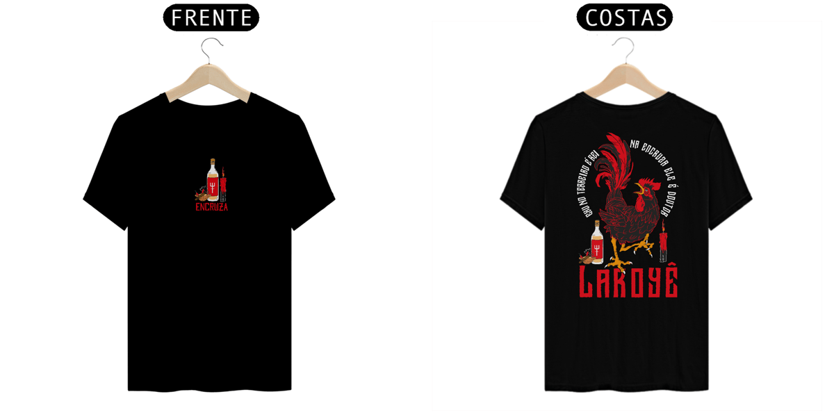 Nome do produto: Camiseta Exu Preta