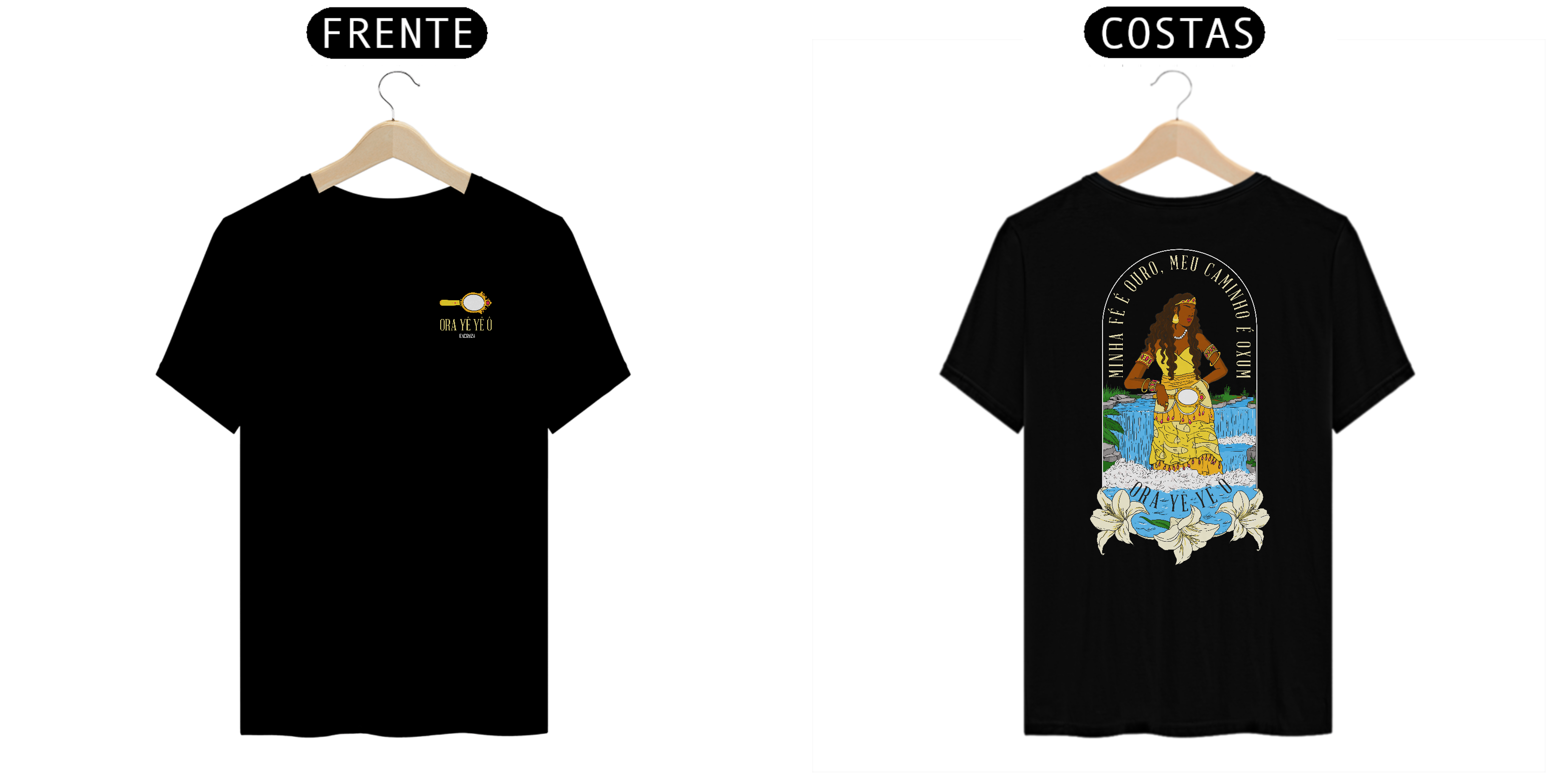 Camiseta Ouro de Oxum #Preta