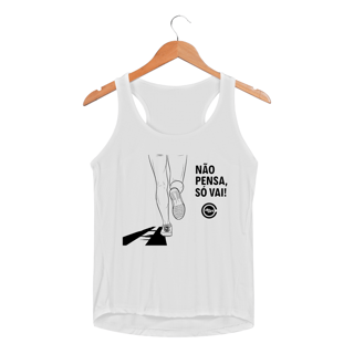 Nome do produto Regata Fem Sport Dry UV NÃO PENSA, SÓ VAI - Villa Café