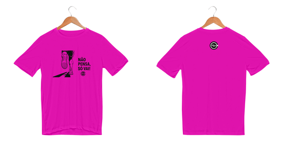 Camiseta Masc Sport Dry UV NÃO PENSA, SÓ VAI - Villa Café