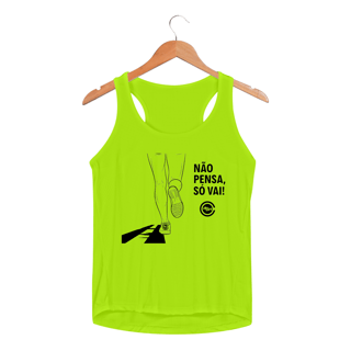 Nome do produto Regata Fem Sport Dry UV NÃO PENSA, SÓ VAI - Villa Café