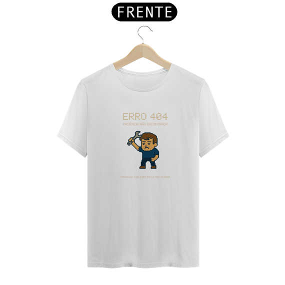 Camiseta Erro 404 – Estilo com Bug de Atitude