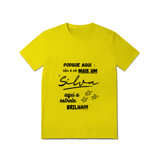 Nome do produto Camiseta Masculina Silva – Sua Estrela Brilha Aqui (Quality Adulto)