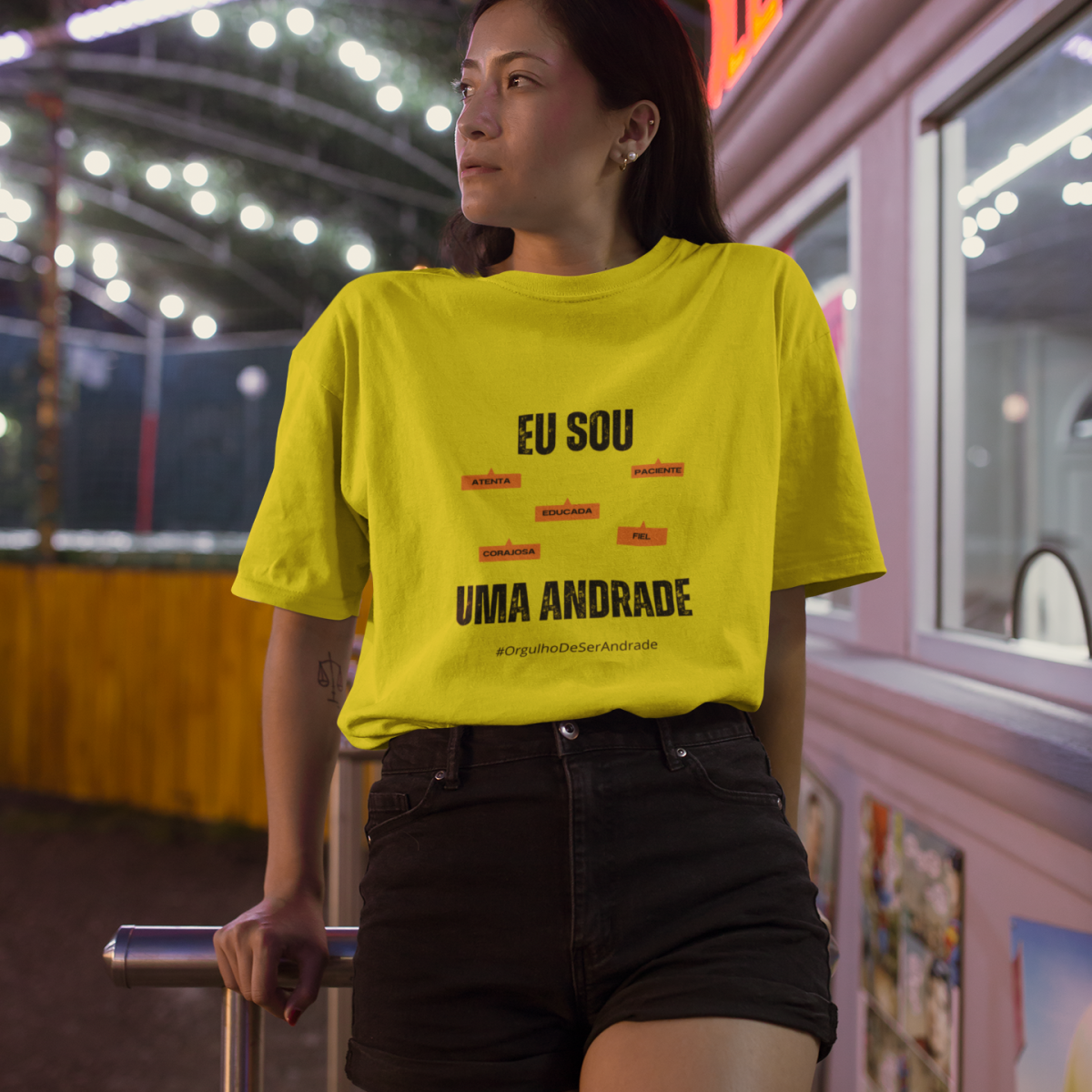 Nome do produto: Camiseta Feminina Eu Sou Uma Andrade – Nome Que Representa (Quality Adulto)