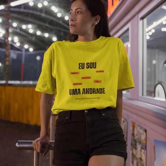 Camiseta Feminina Eu Sou Uma Andrade – Nome Que Representa (Quality Adulto)