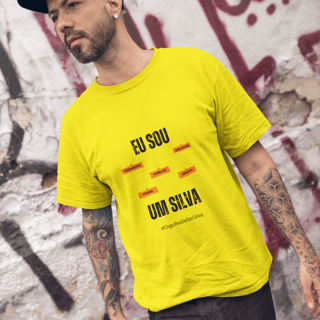 Nome do produto Camiseta Masculina Eu Sou Um Silva – Nome Que Representa (Malha Quality)