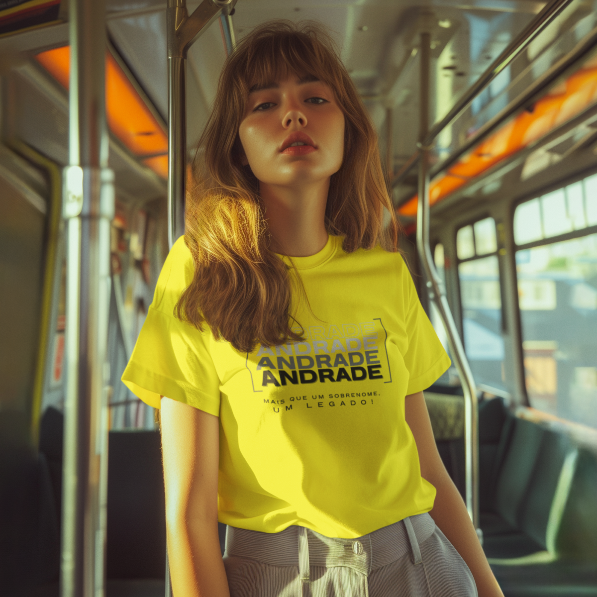 Camiseta Unissex Infanto-Juvenil “Andrade, Mais que um Sobrenome, um Legado!” – Vista o Legado (Malha Quality)