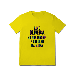 Nome do produto Camiseta Unissex Oliveira no Nome, Orgulho na Alma (Malha Quality)