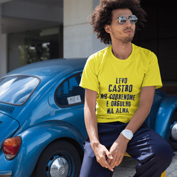 Camiseta Unissex Castro no Nome, Orgulho na Alma (Malha Quality)