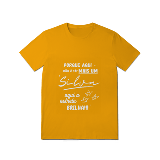 Nome do produto Camiseta Masculina Silva – Sua Estrela Brilha Aqui (Quality Adulto)