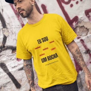 Nome do produto Camiseta Masculina Eu Sou Um Rocha – Nome Que Representa (Malha Quality)