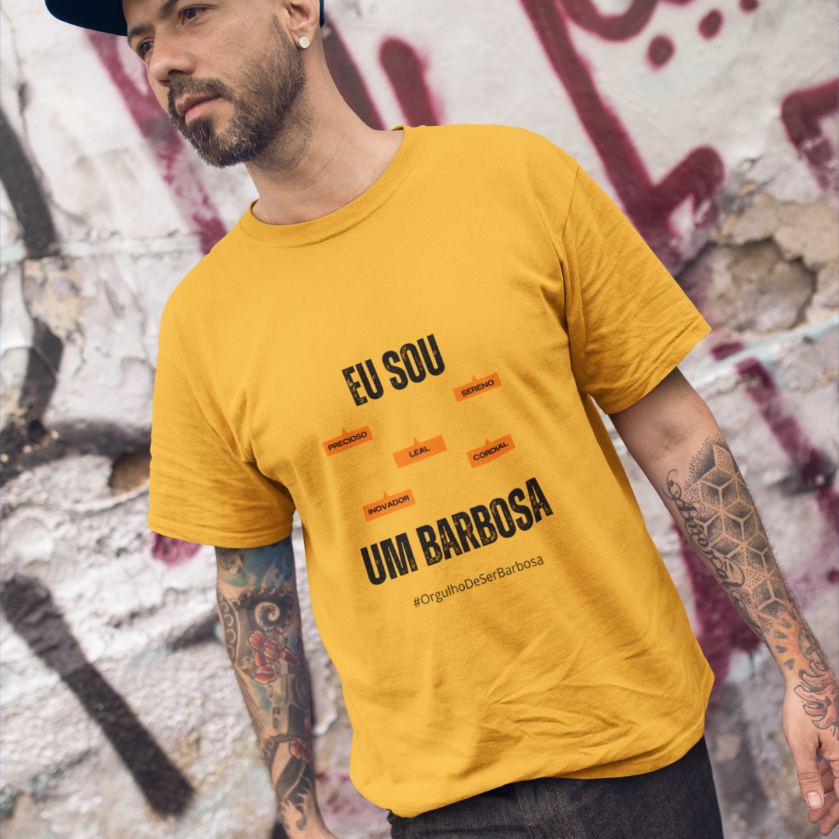 Camiseta Masculina Eu Sou Um Barbosa – Nome Que Representa (Malha Quality)