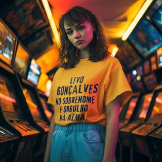 Camiseta Unissex Gonçalves no Nome, Orgulho na Alma (Malha Quality)