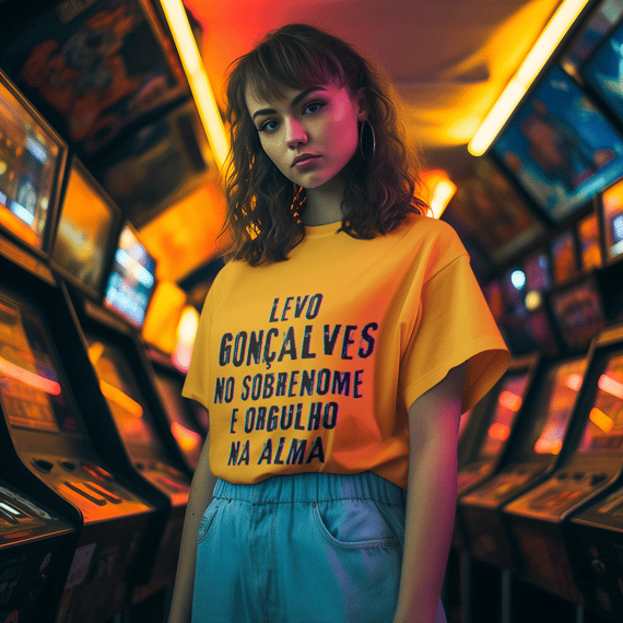 Camiseta Unissex Gonçalves no Nome, Orgulho na Alma (Malha Quality)