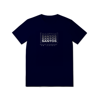 Nome do produto Camiseta Unissex “Santos, Mais que um Sobrenome, um Legado!” – Vista o Legado (Malha Quality)