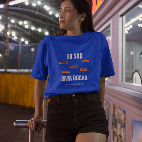Camiseta Feminina Eu Sou Uma Rocha – Nome Que Representa (Quality Adulto)