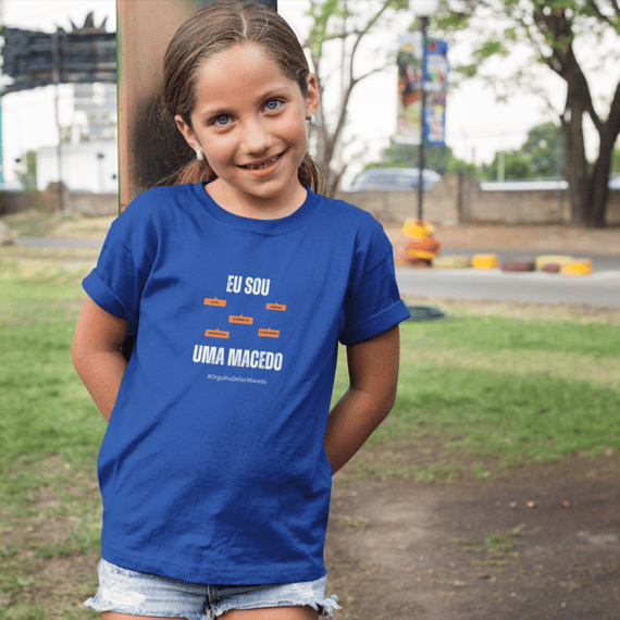 Camiseta Infantil Feminina Eu Sou Uma Macedo – Nome Que Representa (Quality Infantil - 2 a 8 anos)