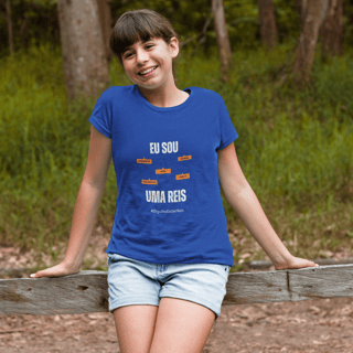 Nome do produto Camiseta Feminina Infanto-Juvenil Eu Sou uma Reis – Nome Que Representa (Quality Infantil - 10 a 14 anos)