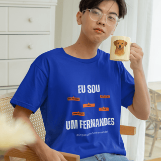 Nome do produto Camiseta Masculina Infanto-Juvenil Eu Sou um Fernandes – Nome Que Representa (Malha Quality)