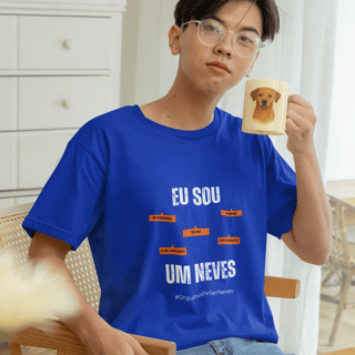 Nome do produto Camiseta Masculina Infanto-Juvenil Eu Sou um Neves – Nome Que Representa (Malha Quality)