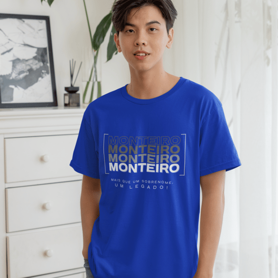 Camiseta Unissex Infanto-Juvenil “Monteiro, Mais que um Sobrenome, um Legado!” – Vista o Legado (Malha Quality)