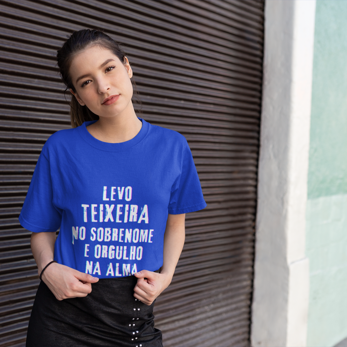Camiseta Unissex Infanto-Juvenil Teixeira no Nome, Orgulho na Alma (Malha Quality)