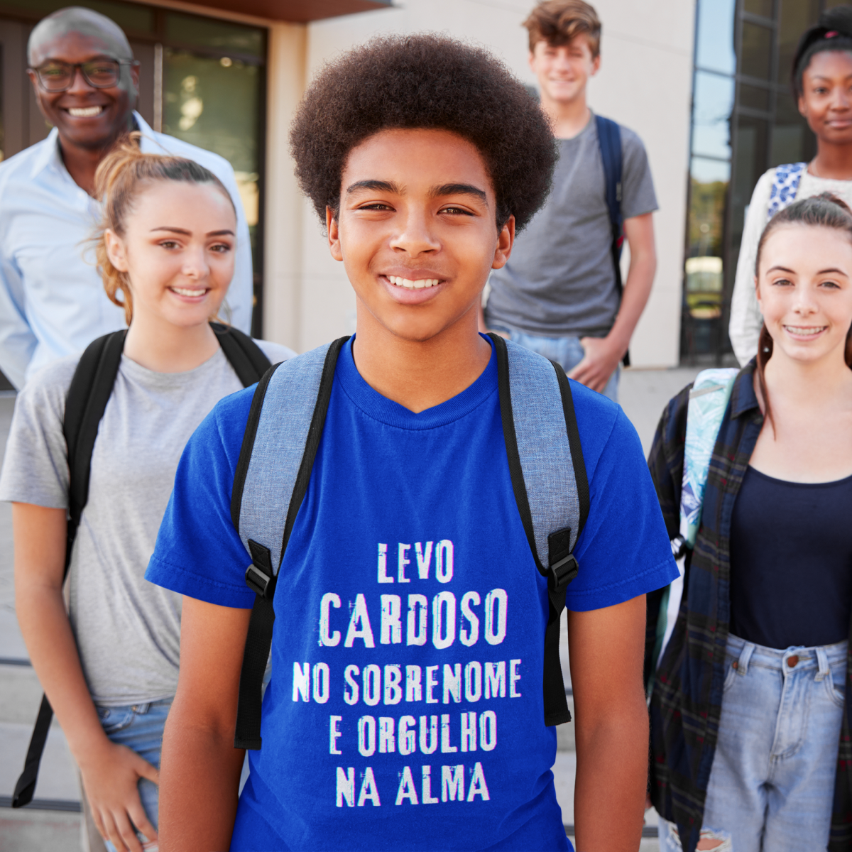 Camiseta Unissex Infanto-Juvenil Cardoso no Nome, Orgulho na Alma (Malha Quality)