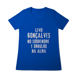 Nome do produto Baby Long Gonçalves no Nome, Orgulho na Alma (Malha Quality)