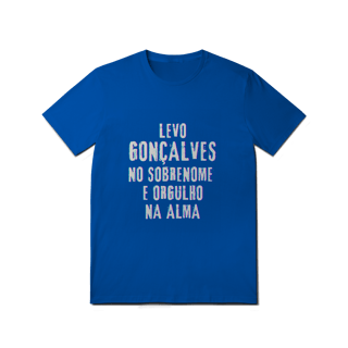 Nome do produto Camiseta Unissex Gonçalves no Nome, Orgulho na Alma (Malha Quality)